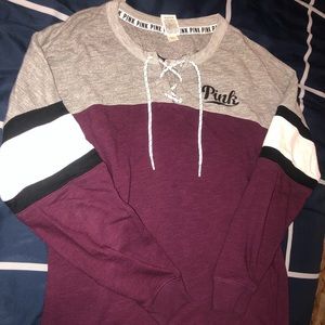 VS PINK OVERSIZED LONG SLEEVE